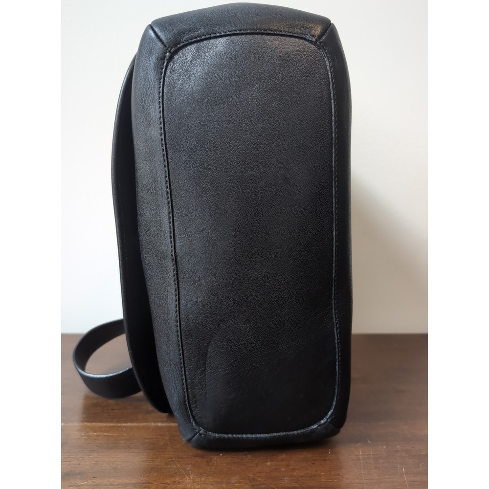 Coach Legacy Flap 9332 Vintage Flap Crossbody Black Leather - Picture 5 of 12